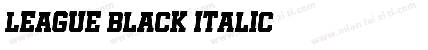 League Black Italic字体转换